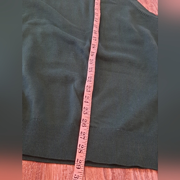 Lands end mens XXL/T green sweater vest - Picture 5 of 7